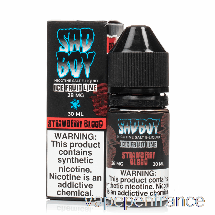 Sang De Fraise Glacée - Sels De Sadboy - Stylo Vape 30 Ml 28 Mg
